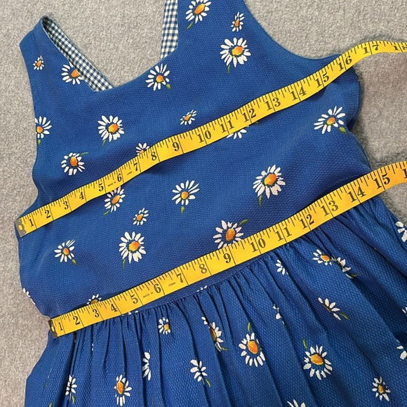 Prairie Cottage Floral Midi Pinafore Dress Small Daisy Fairy Whimsical Country - Picture 3 of 13